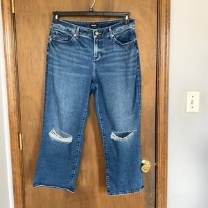 Express 90s ankle boot jean distressed midrise 8R